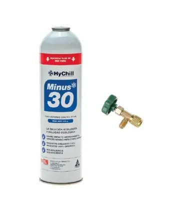 Gas refrigerante ecológico MINUS 30 R12-R134A + llave de servicio Oferta