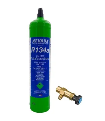 Gas refrigerante R134a (900g) + válvula Más Vendido