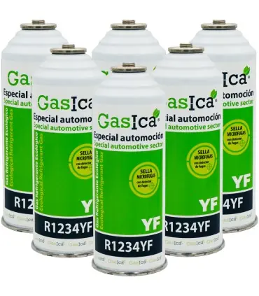 Pack 6 botellas gas refrigerante GASICA YF - R1234yf Precio De Fábrica