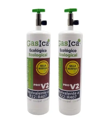 Compra Hoy Pack gas refrigerante ecológico GASICA PRO V2 - R22 R407 R290