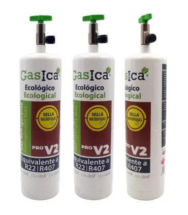 Favorito De Clientes Pack 3 botellas gas refrigerante GASICA PRO V2 - R22 R407 R290