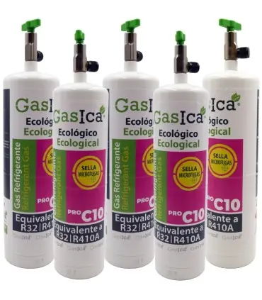 Comprar En Línea Pack 5 botellas gas refrigerante GASICA PRO C10 - R32 R410A
