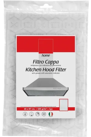 Filtro universal recortable para campanas extractoras, medidas 87x45 cm, con indicador de saturación Ordenar Ahora Mismo