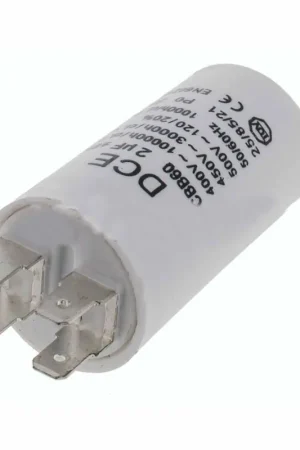 Condensador Trabajo Lavadora Universal 2 µF 450V Popular