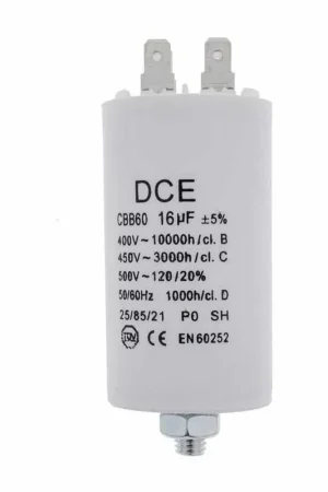 Condensador Trabajo Permanente UNIVERSAL 16,0MF 450V Últimas Unidades