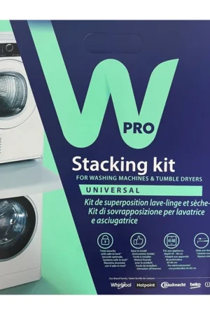 Torre Lavadora y Secadora Wpro Universal con Estante Deslizante Devolución Gratuita