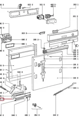 Liquidación Barra de deslizamiento de Lavavajillas Whirlpool 481240448577