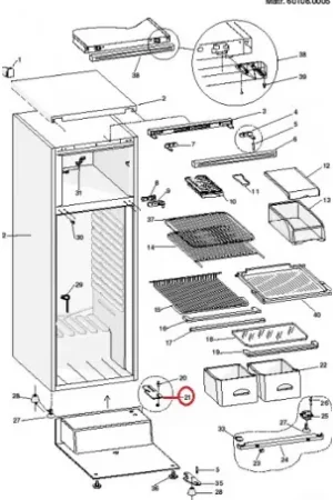 Oferta Especial Bisagra inferior de Frigorífico Indesit C00601679
