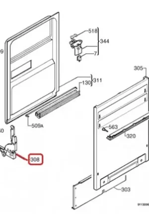 Bisagra para Lavavajillas Aeg 50277744004 Oferta Flash