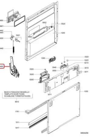 Barato Bisagra puerta para Lavavajillas Whirlpool 481231028259