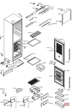 A Buen Precio Botellero para Frigorífico Smeg 760391767