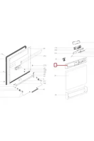 Certificado Botonera de plástico para Lavavajillas Edesa AS0020633