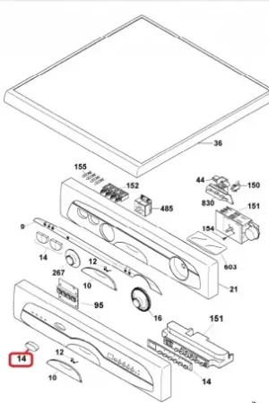 Botones para Lavavajillas Otsein 91617134 Liquidación