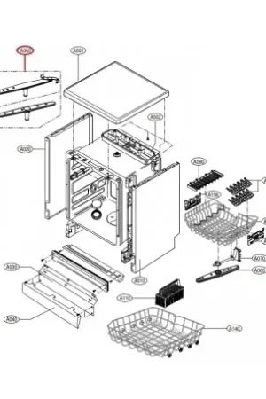 Pago Seguro Brazo aspersor superior para Lavavajillas Lg 5249FD1057B