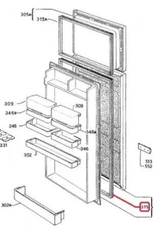 Última Oportunidad Burlete para Frigorífico Zanussi 50116737003