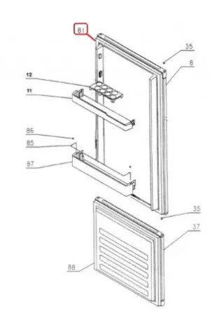Burlete Puerta de Frigorífico Aspes 320437060 Stock Limitado