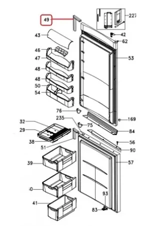 Burlete puerta de Frigorífico Fagor F39M047C2 Oferta Especial