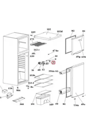 Imprescindible (Must-Have) Caja termostato de Frigorífico Candy 49014035