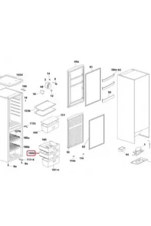 Envío Inmediato Cajón congelador de Frigorífico Candy 49027768