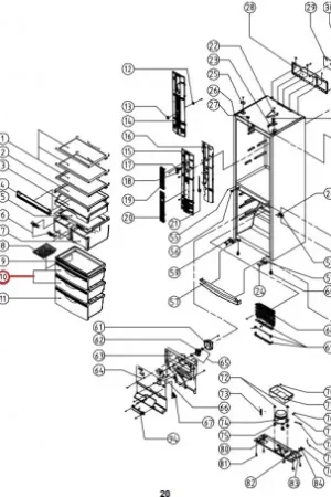 Oferta De Temporada Cajón congelador de Frigorífico Daewoo 301118500