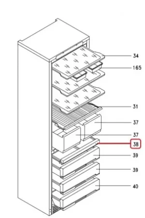 Cajón cubitera congelador de Frigorífico Edesa F52C001A9 Comprar En Línea
