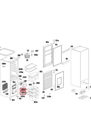 Cajón congelador superior e intermedio para Frigorífico Candy 49031265 Oferta