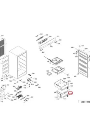 Disponible Ahora Cajón de congelador inferior de Frigorífico Miele 09791080