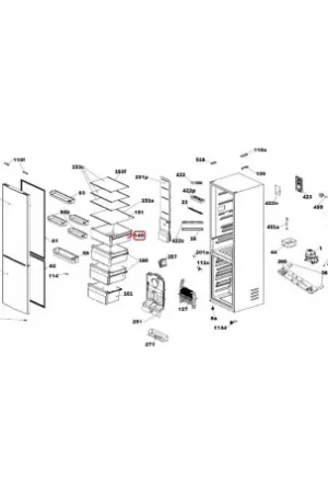 Cajón de verduras para Frigorífico Candy 49124980 Barato