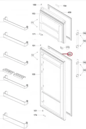 Envío Exprés Junta puerta de Frigorífico Electrolux 4055150785
