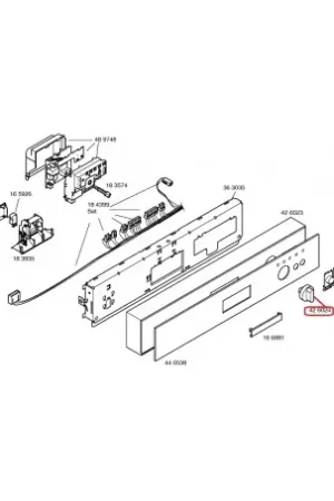 Certificado Mando programador para Lavavajillas Balay 00426024