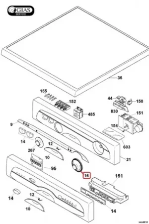 Mando programador para Lavavajillas Otsein 92968429 Garantía De Devolución De Dinero