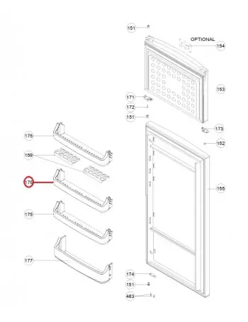 Barato Ménsula botellero de Frigorífico Vestel 42148733