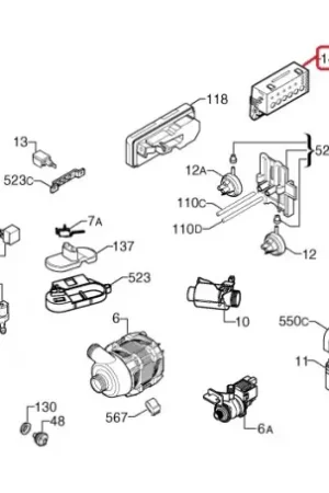 Módulo electrónico completo de Lavavajillas Zanussi 1560551341 Venta Final