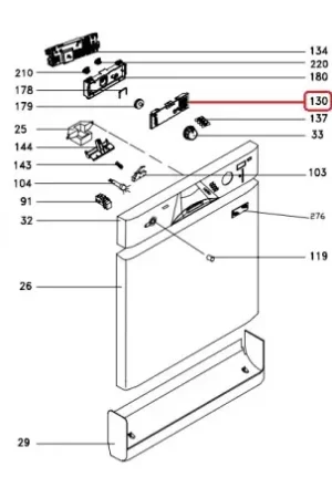 Directo De Fábrica Módulo electrónico de Lavavajillas Edesa V54M002T8