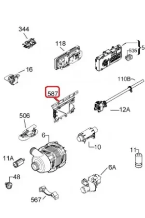 Módulo electrónico de Lavavajillas Aeg 973911413001034 Ocasión Especial