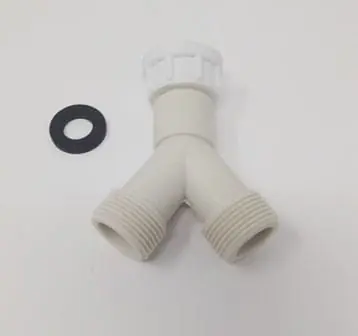 Última Versión Manguito Conexion "Y" Roscas 3/4 a Grifo lavado