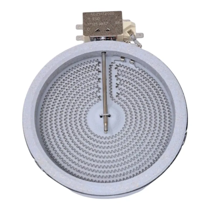 Certificado Resistencia Placa Vitroceramica EGO (Ø140 mm interior) 1200w