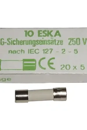 Fusible Microondas Standard 5x20mm 6.3A Caja 10 Unidades Ceramico Precio De Oferta