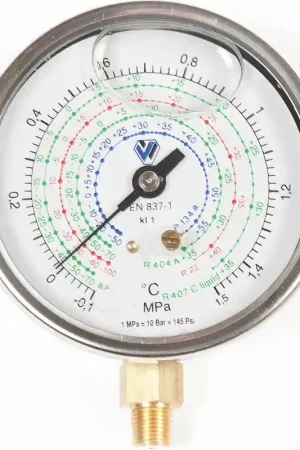 Envío Gratis Manometro Baja 80mm Glicerina R22 R134A R404A R407C