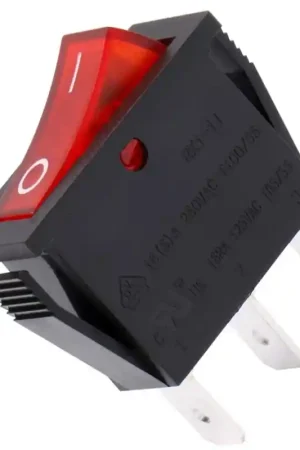 Interruptor Unipolar Luminoso Rojo 16A 250v Standard Liquidación