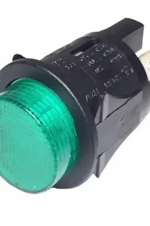 Pulsador Bipolar Luminoso Verde 16A 250v Standard Certificado