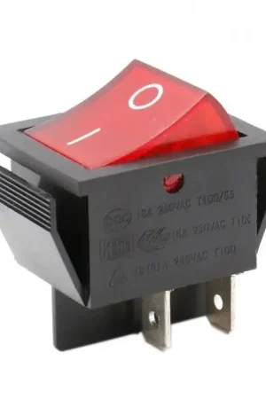 Precio De Fábrica Interruptor Bipolar Luminoso Rojo 16A 30x22mm Standard