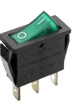 Interruptor Unipolar Luminoso Verde 16A 250v Standard Certificado