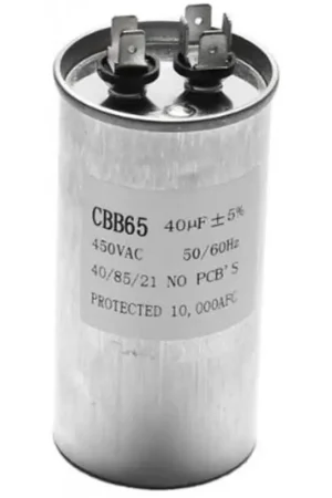Ordenar Ahora Mismo Condensador 40µf 450v Trabajo Aire Acondicionado Metalico Standard