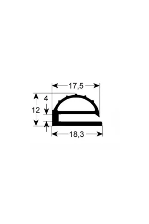 Burlete GE-9102 (2.5 mts) Entrega Rápida