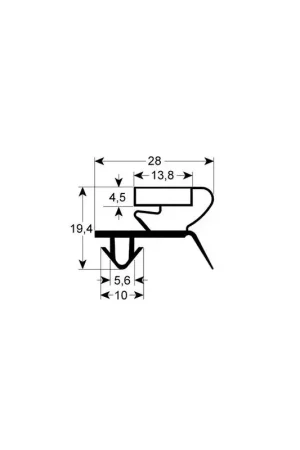 Burlete para cámara GE-9044 (2,5 mts) Stock Limitado