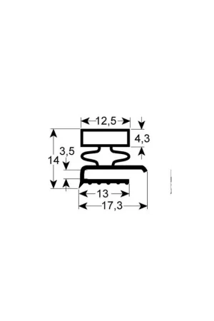Burlete para cámara GE-9140 (2,5 mts) Venta Final