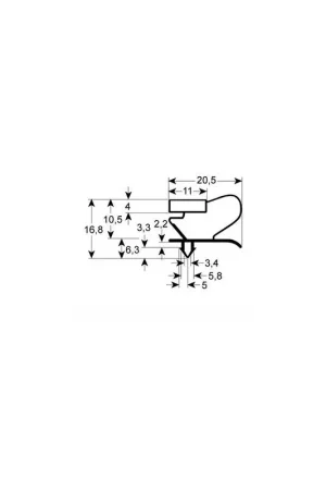 Burlete para cámara GE-9053 (2,5 mts) Pago Seguro
