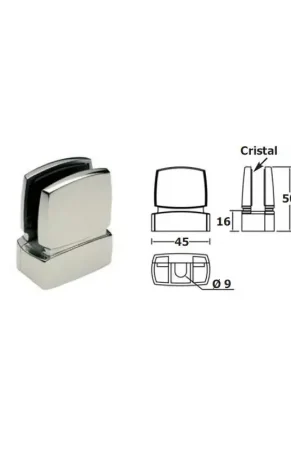 Clip para cristal para tubo rectangular Garantía De Devolución De Dinero