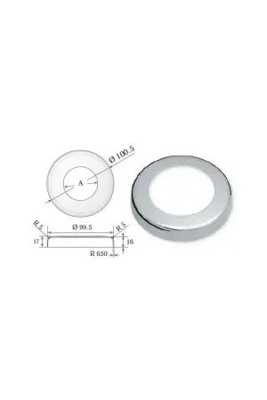 Gran Oferta Valona o embellecedor de 100 mm plano